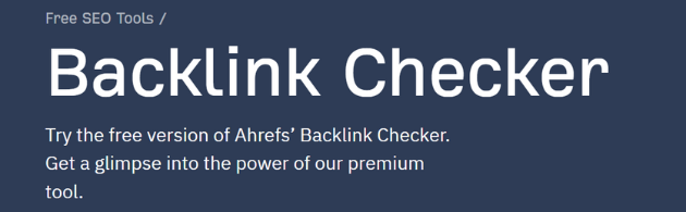 Backlink Checker(Ahrefs)ロゴ