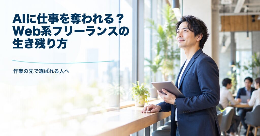 AIに仕事を奪われる？ Web系フリーランスの生き残り方 作業の先で選ばれる人へ