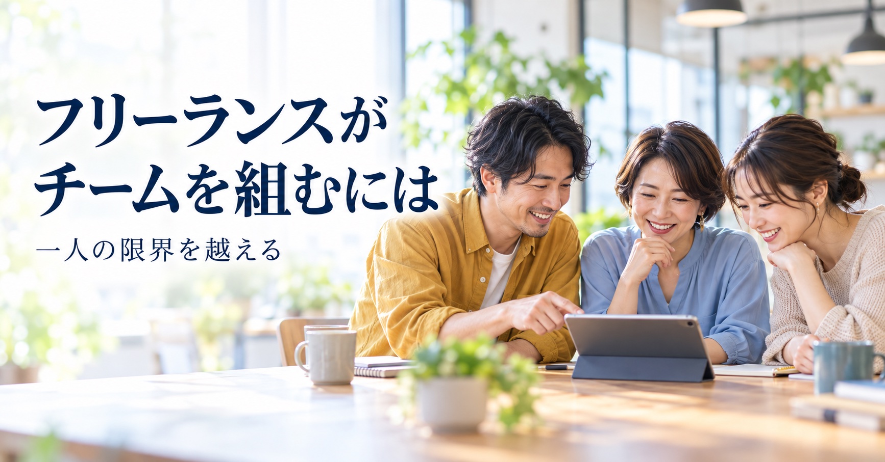 フリーランスが チームを組むには 一人の限界を越える